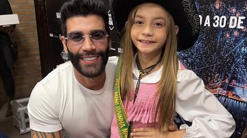 Imagem Mini Rainha Nacional do Rodeio 2026, Alycia Vitória Soares recebe elogios de Gusttavo Lima em Barretos