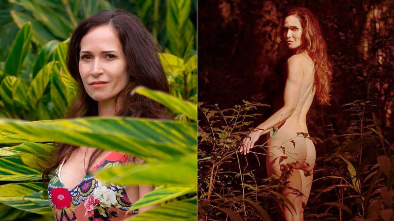 Ingra Lyberato posou nua em meio à natureza para comemorar seus 55 anos - Foto: Reprodução/ Instagram@ingralyberato
