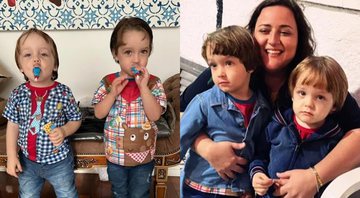 Ju Amaral ao lado dos sobrinhos, Romeu e Gael - Foto: Reprodução / Instagram