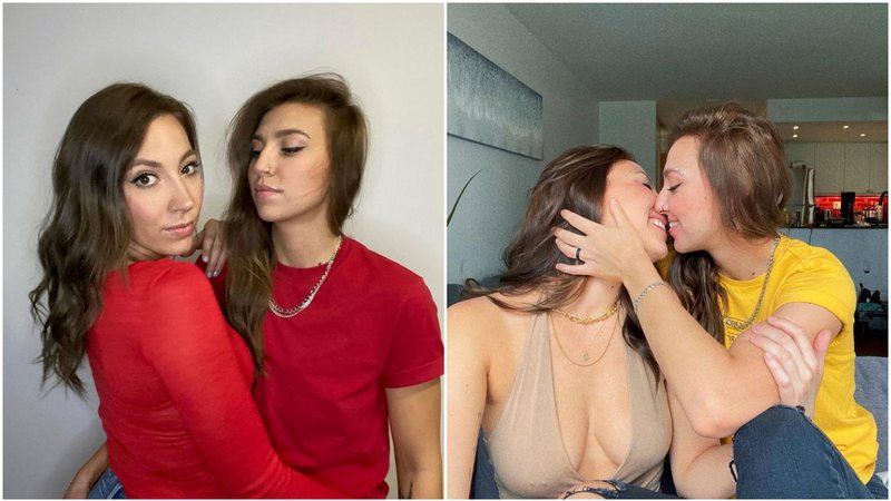 Namoradas descobriram que, na verdade, podem ser irmãs - Foto: Reprodução / Instagram