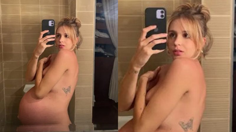 Isabella Scherer compartilhou o clique exibindo sua tatuagem na costela - Foto: Reprodução / Instagram
