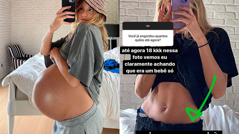 Isa Scherer mostrou mensagens que recebeu após ostentar barrigão de grávida - Foto: Reprodução/ Instagram@isascherer