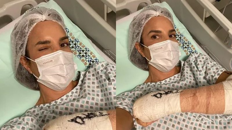 Ivete Sangalo fez uma postagem nas redes sociais durante sua recuperação após cirurgia - Foto: Reprodução / Instagram