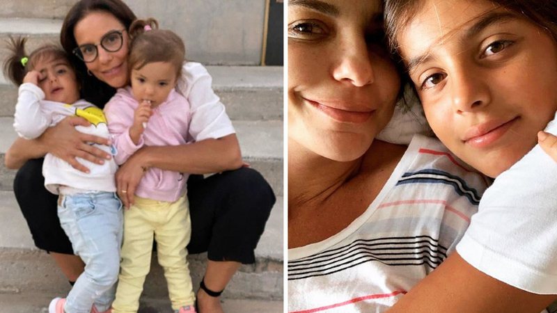 Ivete ganhou uma homenagem surpresa dos três filhos, Marcelo, Helena e Marina - Reprodução/Instagram