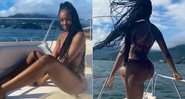 Iza compartilhou vídeo de passeio de barco de recebeu muitos elogios na web - Reprodução/Instagram