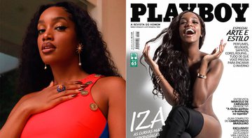 Iza foi parar na capa da Playboy em montagem feita por artista brasileiro - Foto: Reprodução/ Instagram@iza e @playboy_fake