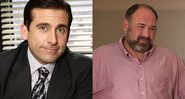 Steve Carrell e James Gandolfini - Foto: Reprodução / IMDb