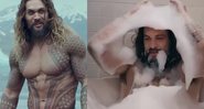 Astro garantiu que se dá bem com a água e ressaltou ser o Aquaman - Reprodução/Instagram/Warner Bros/prideofgypsies