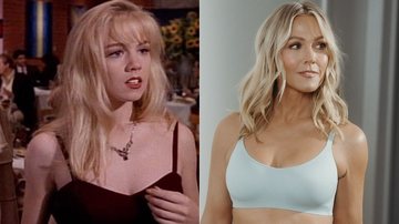 Jennie Garth na série Barrados no Baile e em seu primeiro ensaio de lingerie - Foto: Divulgação e Instagram@garrett.lobaugh