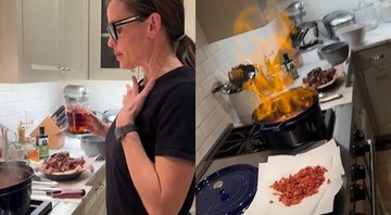 Jennifer Garner bota fogo na cozinha ao preparar ceia para fim de ano - Foto: Reprodução / Instagram