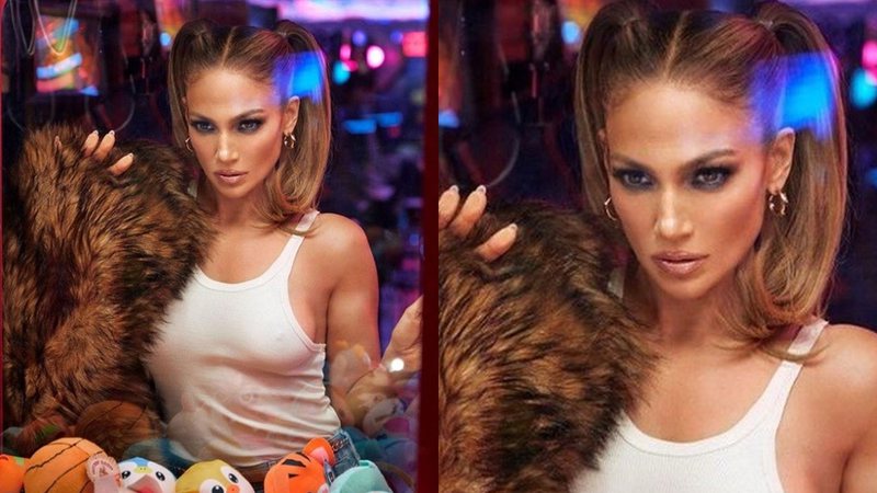Jennifer Lopez em ensaio para marca de calçados - Foto: Reprodução / Instagram @dsw