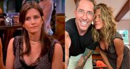 Jennifer Aniston posou com vestido que pegou da arara de roupas de Courteney Cox - Foto: Reprodução/ IMDB e Instagram@jenniferaniston