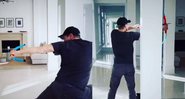 Jeremy publicou vídeo no Instagram e no TikTok no qual mostra seu treino para a nova série da Disney Plus - Reprodução/Instagram