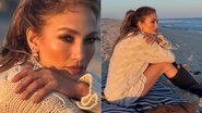 Jennifer Lopez postou fotos na praia com música sugestiva