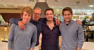 Filho de Faustão (ao centro) já perdeu quase 40kg após cirurgia bariátrica - Foto: Reprodução/ Instagram