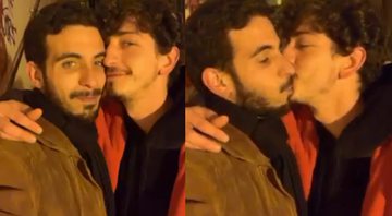Casal aparece em momento de chamego, com direito a um beijo no registro - Reprodução / Instagram @jp_accioly
