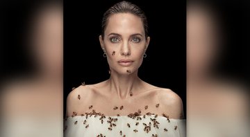 Angelina Jolie fez ensaio para a campanha 'Mulheres para Abelhas' - Reprodução/Instagram@natgeo