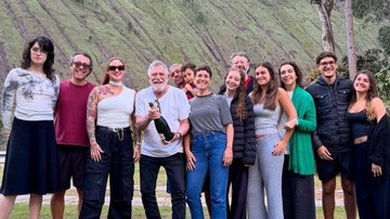 José de Abreu mostrou a família reunida em festa de 80 anos