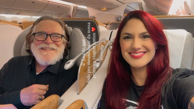 José de Abreu e Carol Junger farão 2ª lua de mel na Argentina