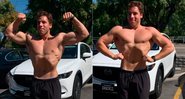 Joseph Baena deu “aula de pose” e chamou a atenção por semelhança com o pai - Foto: Reprodução/ Instagram@projoe2