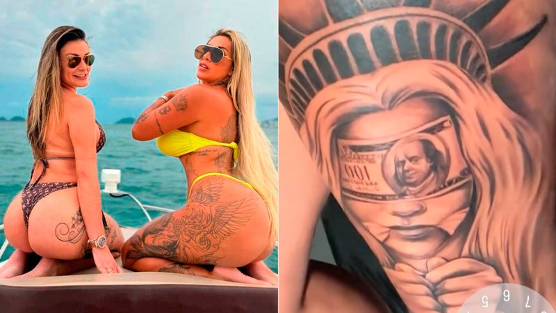 Juju Ferrari recebeu críticas por fazer tatuagem de biquíni - Foto: Reprodução/ @juujuferrari