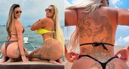 Affair de Andressa Urach< Juju Ferrari exibiu tatuagem gigante de biquíni - Foto: Reprodução/ Instagram@juujuferrari