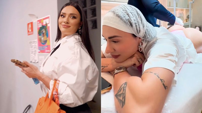 Juju Salimeni mostrou antes e depois de harmonização no bumbum - Foto: Reprodução/ @jujusalimeni