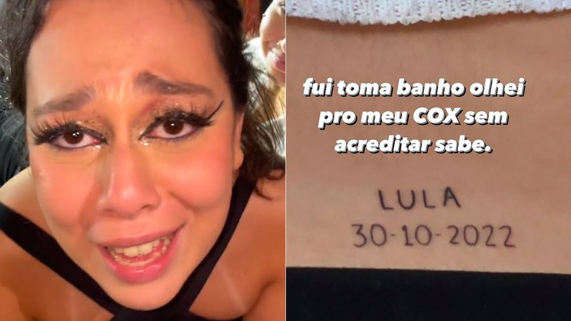 Julia Alvarenga fez tatuagem eleitoral no cóccix e viralizou - Foto: Reprodução/ TikTok@julia_alvarengaa