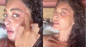 Juliana Paes mostra rosto inchado após picada de inseto - Foto: Reprodução / Instagram @julianapaes
