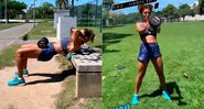 Juliana Paes mostrou treino ao ar livre - Foto: Reprodução/ Instagram@julianapaes
