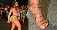 Juliana Souza desfilou com os pés sangrando em ensaio de rua - Foto: Divulgação/ Adriano Reis/ Palmer Assessoria de Comunicação