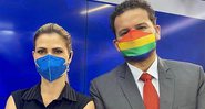 Patricia Rocha e Juliano Dip no Manhã BandNews de ontem (28/06) - Foto: Reprodução / Instagram