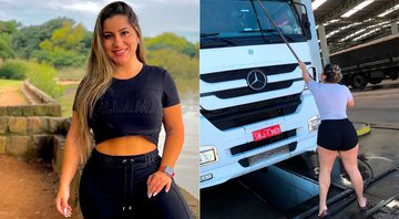 Juli Figueiró é caminhoneira e criadora de conteúdo para o OnlyFans - Foto: Reprodução/ Instagram@julifigueiro