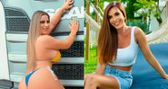 Juli Figueiró comprou caminhão com dinheiro de conteúdo adulto - Foto: Divulgação e Reprodução/ Instagram@nicolebahls