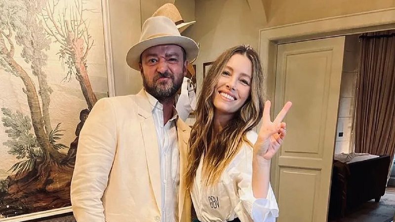 Jessica Biel compartilhou foto da renovação de votos com Justin Timberlake - Foto: Reprodução / Instagram