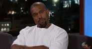 Kanye West em participação no programa de Jimmy Kimmel - Reprodução