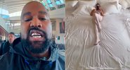 Kanye West mostrou a mulher, Bianca Censori, em cama gigante - Foto: Reprodução/ Instagram@ye