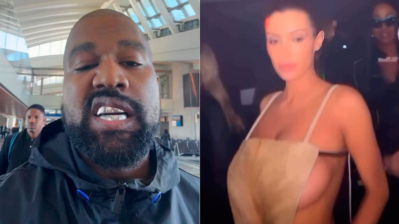 Kanye West rebateu críticas por mostrar a mulher quase pelada na web - Foto: Reprodução/ Instagram@kanyewest