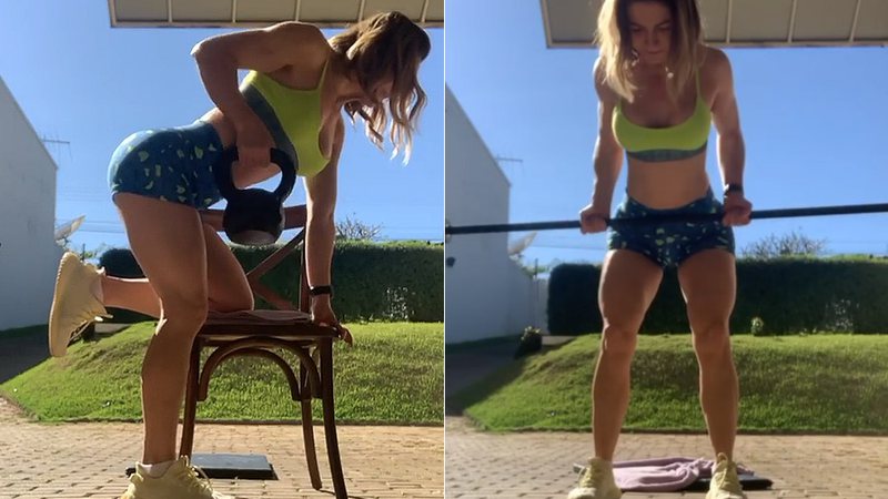 Influenciadora e musa fitness aos 45 anos, Karina Lucco mostrou treino e recebeu elogios na web - Foto: Reprodução/ Instagram