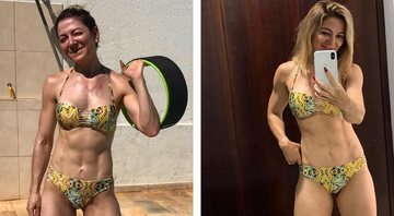 Karina compartihou com os seguidores antes e depois fazendo uma comparação com seu corpo - Reprodução/Instagram