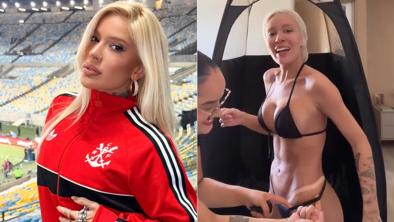 Karoline Lima contou que não pode ficar no sol para se bronzear