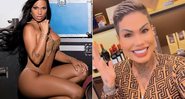 Karyn Alves, a MC Sexy, em foto antiga, na revista Sexy, e em clique atual - Foto: Divulgação
