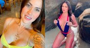 Kaszila Prata prometeu enviar nudes para quem votar nela no Miss Bumbum - Foto: Reprodução/ Instagram@kaszil_katrine e @eu_daviborges