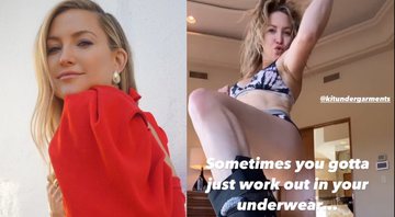 Kate aproveitou a lingerie para anunciar uma nova marca de roupas íntimas - Reprodução/Instagram