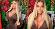 Katie Price exibiu decote generoso em salão de beleza - Foto: Reprodução/ Instagram@lastudio1