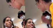 Atriz repercutiu após expor beijos de famosos e ter seus próprios beijos expostos durante evento - Reprodução / Instagram @lucasguedez