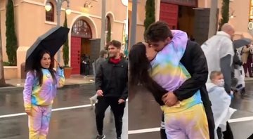 Atriz beijou gringo de maneira inesperada em um vídeo compartilhado nas redes sociais - Reprodução / Instagram @kefera