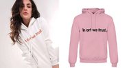 Itens são disponibilidades em diferentes cores e possuem a frase "in art we trust" (na arte, nós confiamos) - Reprodução/Instagram/@komfive/mocowebshop