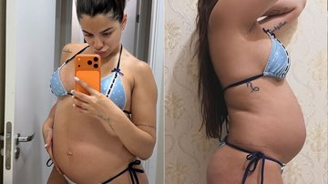 Key Alves mostrou como está seu corpo no 7º mês de gestação