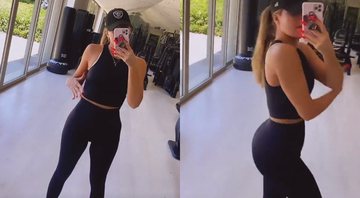 Khloé Kardashian exibe corpo em academia de sua mansão - Foto: Reprodução / Instagram @khloekardashian